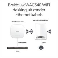 NETGEAR WAC564 instant mesh WLAN access point (4x4 AC3000, tri-band 802.11ac wave 2, multi-mode, Insight Managed Smart Cloud, MU-MIMO, 4x gigabit LAN-poorten) - thumbnail