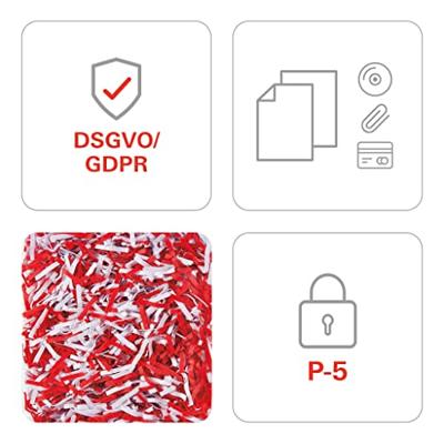 HSM Shredstar X6 pro Papierversnipperaar 7 vellen Cross cut 2 x 15 mm P-5 20 l Ook geschikt voor Paperclips, CDs, DVDs, Nietjes, Creditcards