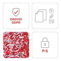 HSM Shredstar X6 pro Papierversnipperaar 7 vellen Cross cut 2 x 15 mm P-5 20 l Ook geschikt voor Paperclips, CDs, DVDs, Nietjes, Creditcards - thumbnail