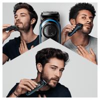 Braun BeardTrimmer BT3240 Baardtrimmer, Trimmer En Haartrimmer Voor Mannen, 39 Lengte-instellingen, Zwart/Blauw - thumbnail