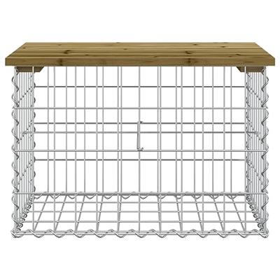 Tuinbank schanskorfontwerp 63x44x42 cm gempregneerd grenenhout