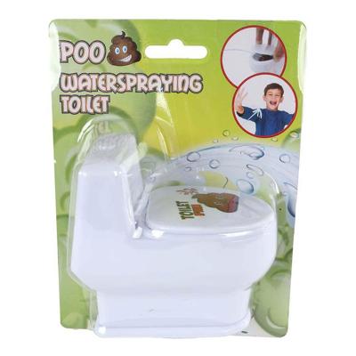 Poo toilet met drol waterspuitend 10cm