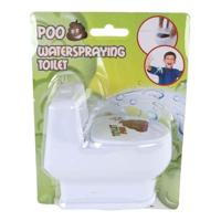 Poo toilet met drol waterspuitend 10cm - thumbnail