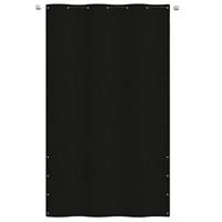VidaXL Balkonscherm 140x240 cm oxford stof zwart - thumbnail