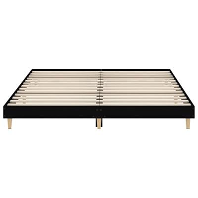 Bedframe zonder matras 180x200 cm spaanplaat zwart