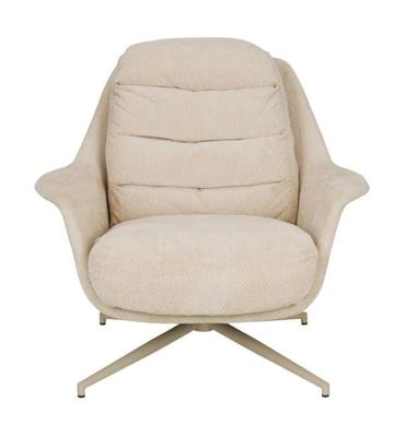 Zuiver Draaifauteuil 'Philly' kleur Beige Zuiver Draaifauteuil 'Philly' kleur Beige