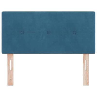 Hoofdbord met LED -striplichten Verstelbaar Blauw 90 cm Fluweel