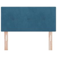 Hoofdbord met LED -striplichten Blauw 100 cm Fluweel - thumbnail