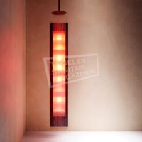 Sunshower Deluxe Black UV en Infrarood Inbouwapparaat 32x187x16 cm Aluminium Zwart - thumbnail