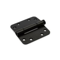 DX Glijlagerscharnier ronde hoeken 89x89x3 mm - zwart - thumbnail