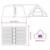 Tunnel tent 500 x 348 x 200 cm - thumbnail