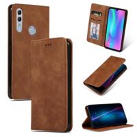 Retro huid voelen Business magnetische horizontale Flip lederen case voor Huawei Honor 10 Lite/Honor 20 Lite/Honor 10i/Honor 20i (bruin) - thumbnail