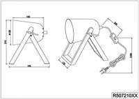 Trio Stoere tafellampMarc grijs - R50721011 - thumbnail