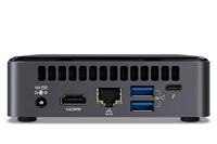 Intel NUC BXNUC10I7FNK2 PC/workstation barebone i7-10710U 1,1 GHz UCFF Zwart BGA 1528 - thumbnail