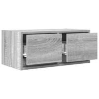 Tv-meubelen 2 st 60x31x25,5 cm bewerkt hout grijs sonoma eiken - thumbnail