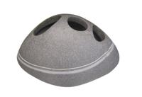 Tandenborstelhouder Sapho Little Rock Vrijstaand Polyresin Grijs - thumbnail