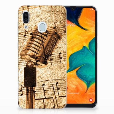 Samsung Galaxy A30 | Siliconen hoesje | met foto Bladmuziek