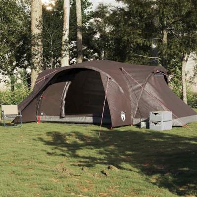 VidaXL Koepeltent 6-persoons waterdicht bruin VidaXL Koepeltent 6-persoons waterdicht bruin