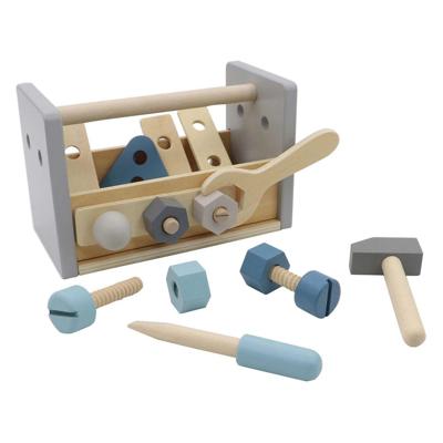 Lobbes Houten gereedschapskist draagbaar, 17dlg. Lobbes Houten gereedschapskist draagbaar, 17dlg.