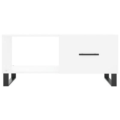 Salontafel 90x50x40 cm bewerkt hout wit