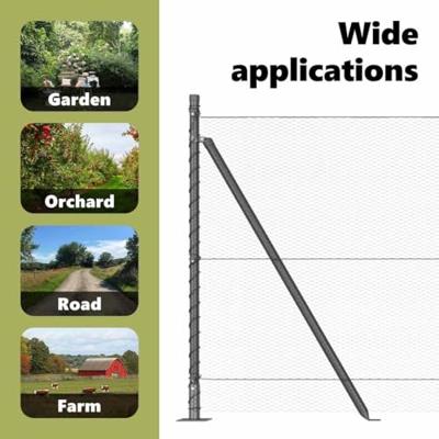 VidaXL Afrasteringspaal grijs 25 x 0,8 m (13 mm gaas) staal en pvc