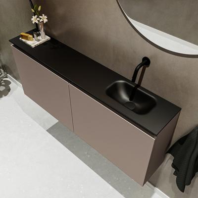 MONDIAZ TURE 120cm toiletmeubel smoke. EDEN wastafel urban rechts geen kraangat MONDIAZ TURE 120cm toiletmeubel smoke. EDEN wastafel urban rechts geen kraangat