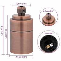 Lamphouders 2 st rood brons E27 - thumbnail