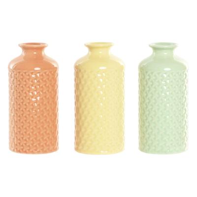 Vaas Home ESPRIT Groen Beige Grijs Terra cotta Dolomite 9 x 9 x 19 cm (3 Stuks) Vaas Home ESPRIT Groen Beige Grijs Terra cotta Dolomite 9 x 9 x 19 cm (3 Stuks)