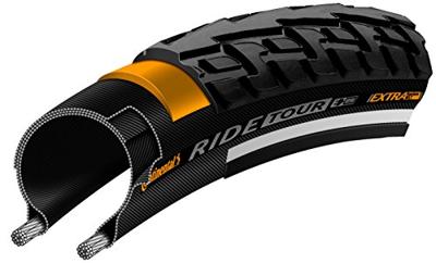 Buitenband Continental Ride Tour Reflex 28 x 1.60" / 42-622 - zwart met reflectie