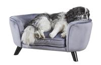 Enchanted hondenmand/sofa romy pewter grijs 67,5x40,5x30,5 cm - thumbnail