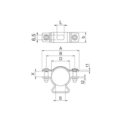 OBO Bettermann 1362772 Afstandsklem 1 stuk(s)
