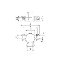 OBO Bettermann 1362772 Afstandsklem 1 stuk(s) - thumbnail