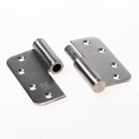 DX Kogelstiftpaumelle ronde hoeken 89x89 mm SKG3 RVS geborsteld Links - thumbnail