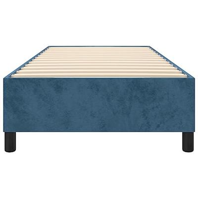 Boxspring bed 90x190 cm fluweel donkerblauw