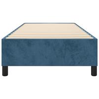 Boxspringframe fluweel donkerblauw 90x190 cm - thumbnail