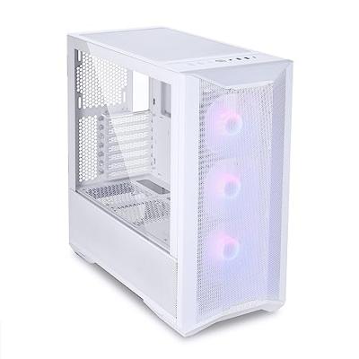 Lian Li LANCOOL II Mesh C RGB Snow Edition Midi-tower PC-behuizing, Gaming-behuizing Wit 3 voorgeïnstalleerde LED-ventilators, Zijvenster, Stoffilter Lian Li LANCOOL II Mesh C RGB Snow Edition Midi-tower PC-behuizing, Gaming-behuizing Wit 3 voorgeïnstalleerde LED-ventilators, Zijvenster, Stoffilter