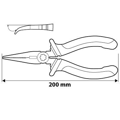 Neo Tools punttang gebogen 200mm din 5745 - thumbnail
