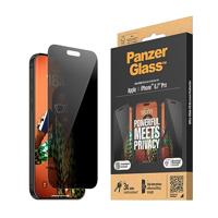 PanzerGlass Privacy P2812 Screenprotector (folie) Apple iPhone 15 Pro Max 1 stuk(s) Meekijkbescherming - thumbnail