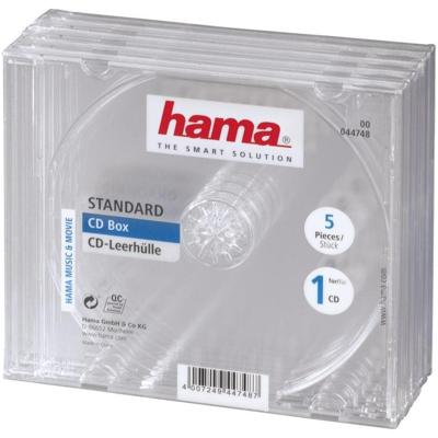 Hama CD Box Transparant 5Pak