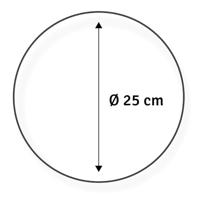 Vaessen Creative • metalen ringen set ø25cm 3mm zilver 4x - thumbnail