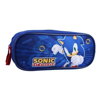 Vadobag Sonic still unstoppable etui, 2-vaks - blauw