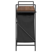 Wasmand 3 vakken met plank bruin eikenkleurig - thumbnail