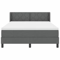 Boxspringbed met matras met matras Donkergrijs 140 x 190 cm - thumbnail