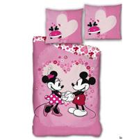 Disney Minnie Mouse Dekbedovertrek hart - 140 x 200 cm - Polyester - thumbnail