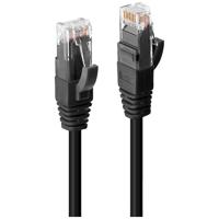 LINDY 45431 RJ45 Netwerkkabel, patchkabel CAT 6 U/UTP 0.50 m Zwart 1 stuk(s) - thumbnail