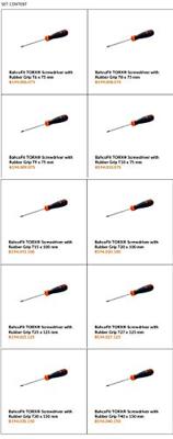 Bahco Schroevendraaierset BahcoFit | rubber greep | TORX® - 10-delig - B219.210 Bahco Schroevendraaierset BahcoFit | rubber greep | TORX® - 10-delig - B219.210