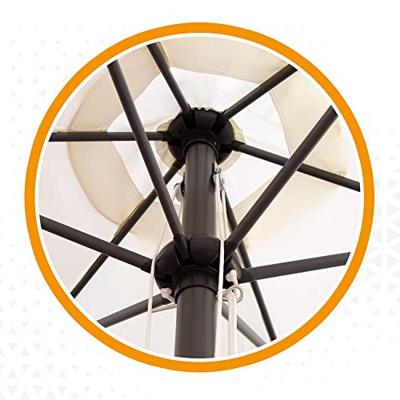 Parasol Aktive Crème Aluminium Staal 270 cm