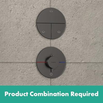 Hansgrohe ShowerSelect Comfort E thermostaat inbouw voor 2 functies, Brushed Black Chrome Hansgrohe ShowerSelect Comfort E thermostaat inbouw voor 2 functies, Brushed Black Chrome
