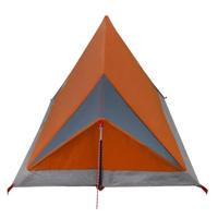 VidaXL Tent 2-persoons waterdicht grijs en oranje - thumbnail