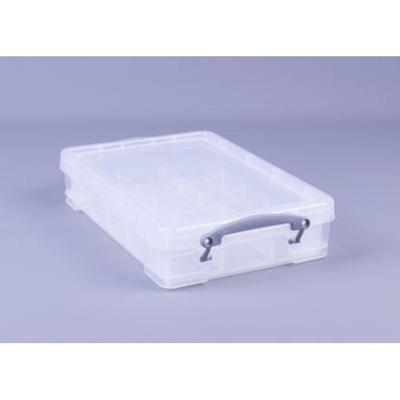 Really Useful Box opbergdoos 4 liter met divider, transparant Really Useful Box opbergdoos 4 liter met divider, transparant
